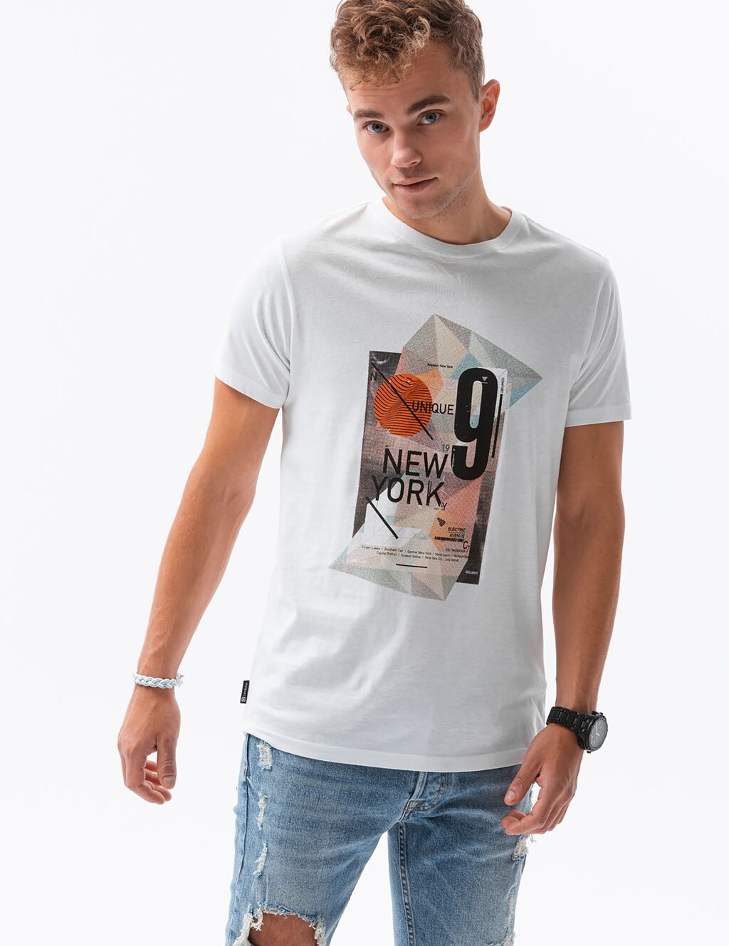

Футболка с принтом Ombre, белый
