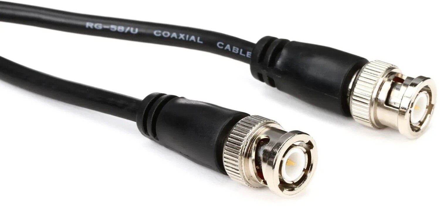 

Hosa BNC-58-1100 50 Ом RG-58/U Коаксиальный кабель BNC-BNC — 100 футов