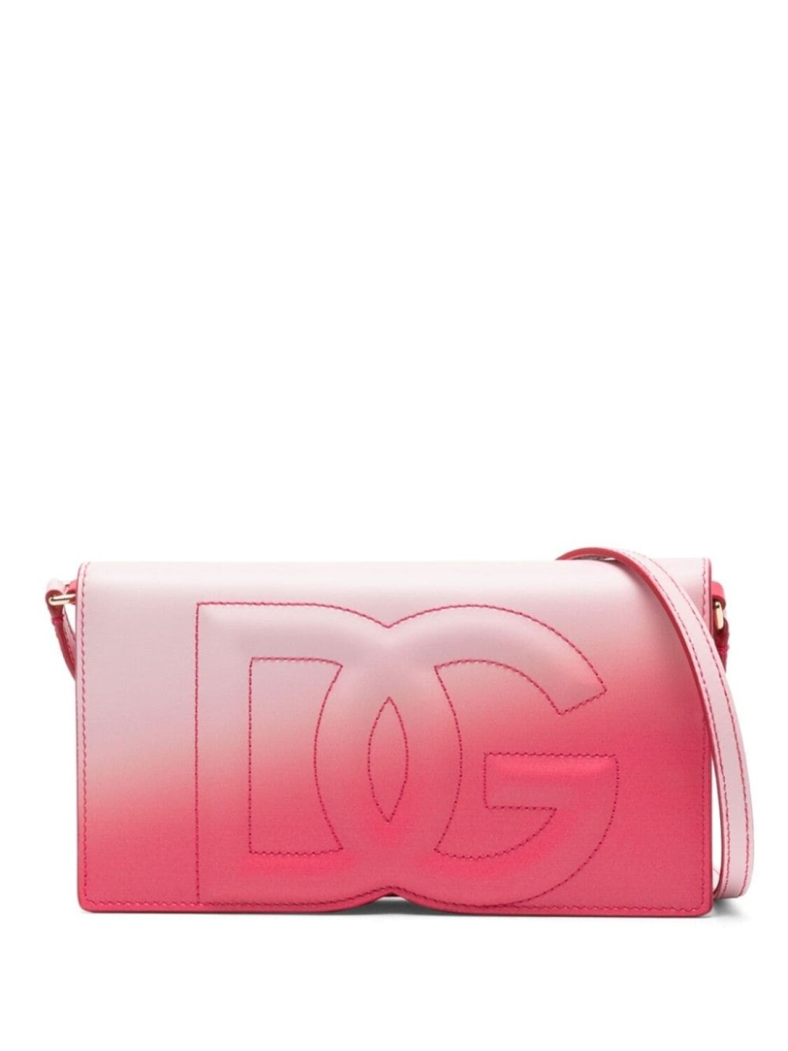 

Dolce & Gabbana сумка через плечо с вышитым логотипом, розовый