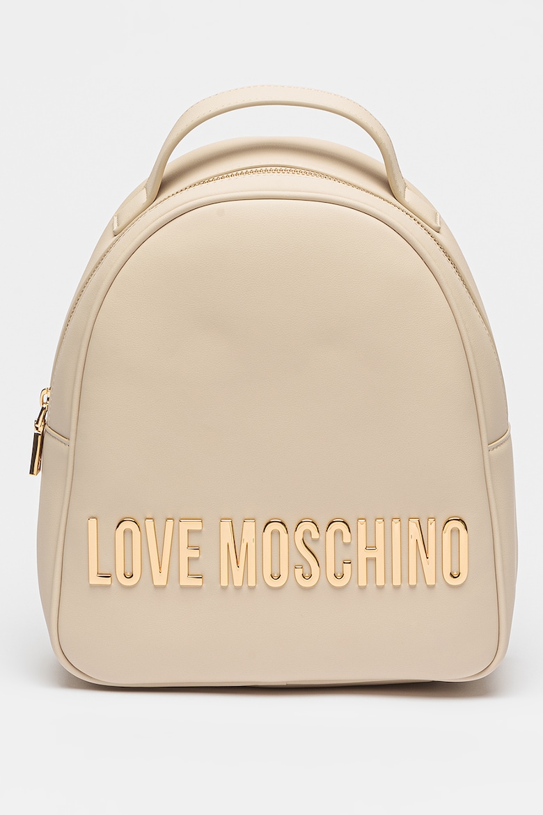 

Рюкзак с молнией и металлическим логотипом Love Moschino, белый