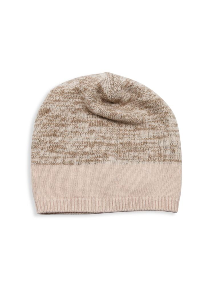 

Меланжевая кашемировая шапка Portolano, цвет Soft Pink