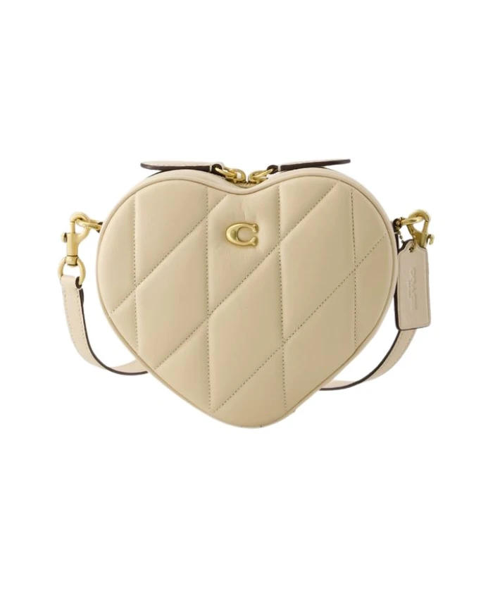 

Сумка через плечо с сердечком Coach, бежевый