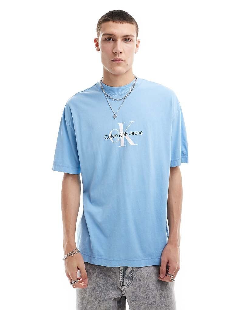 

Calvin Klein Jeans – Archival Monologo – Футболка синего цвета
