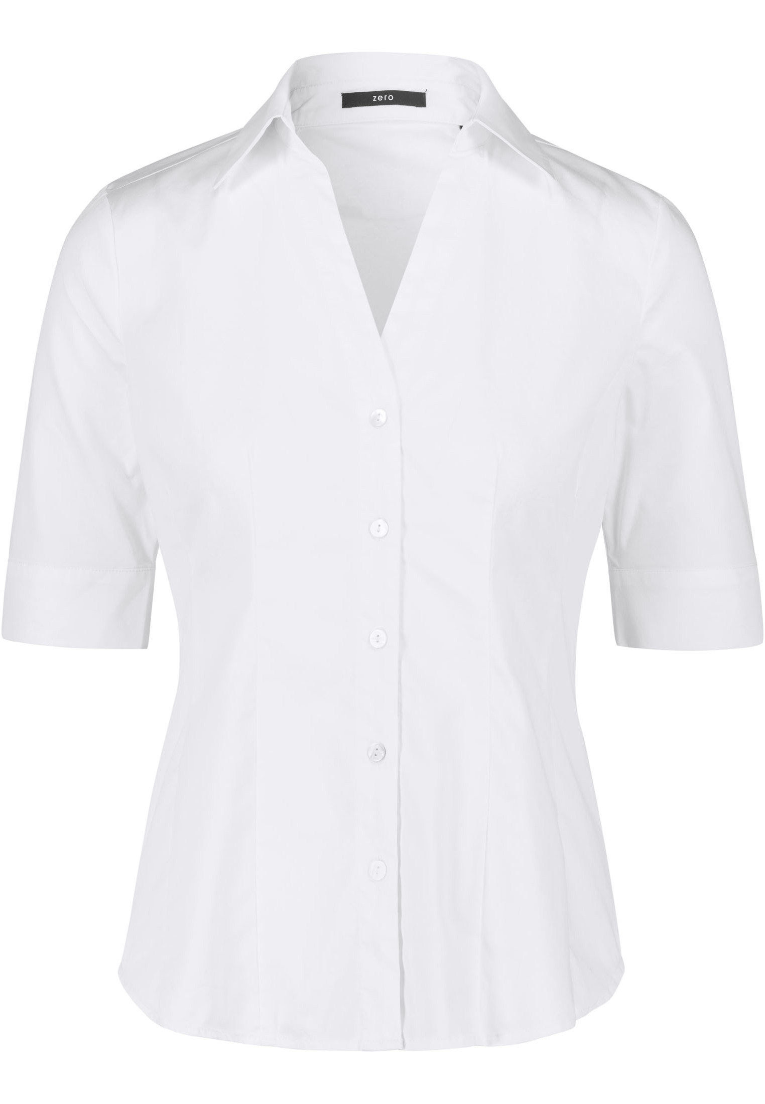 Блуза Zero Hemd halbarm mit Stretch, цвет Brilliant White