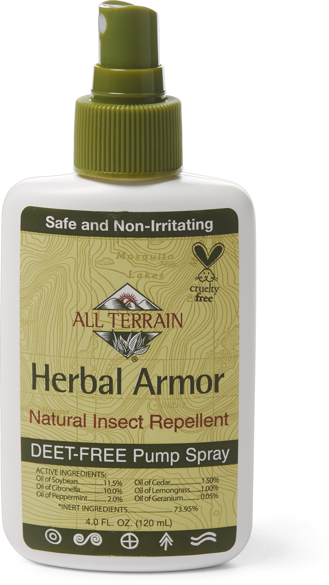 цена Herbal Armor Натуральный репеллентный спрей от насекомых без ДЭТА - 4 эт. унция All Terrain