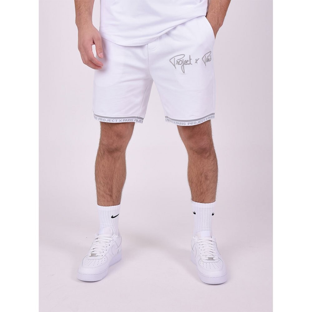 

Шорты Project X Paris Embroidered Logo, белый