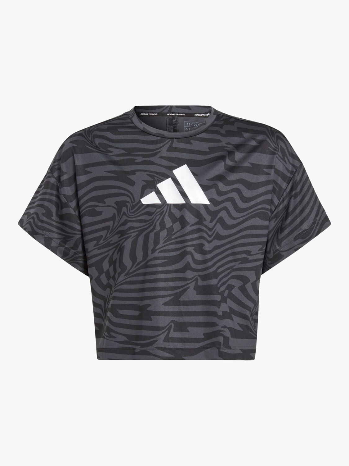 

Детская футболка с принтом adidas, черный