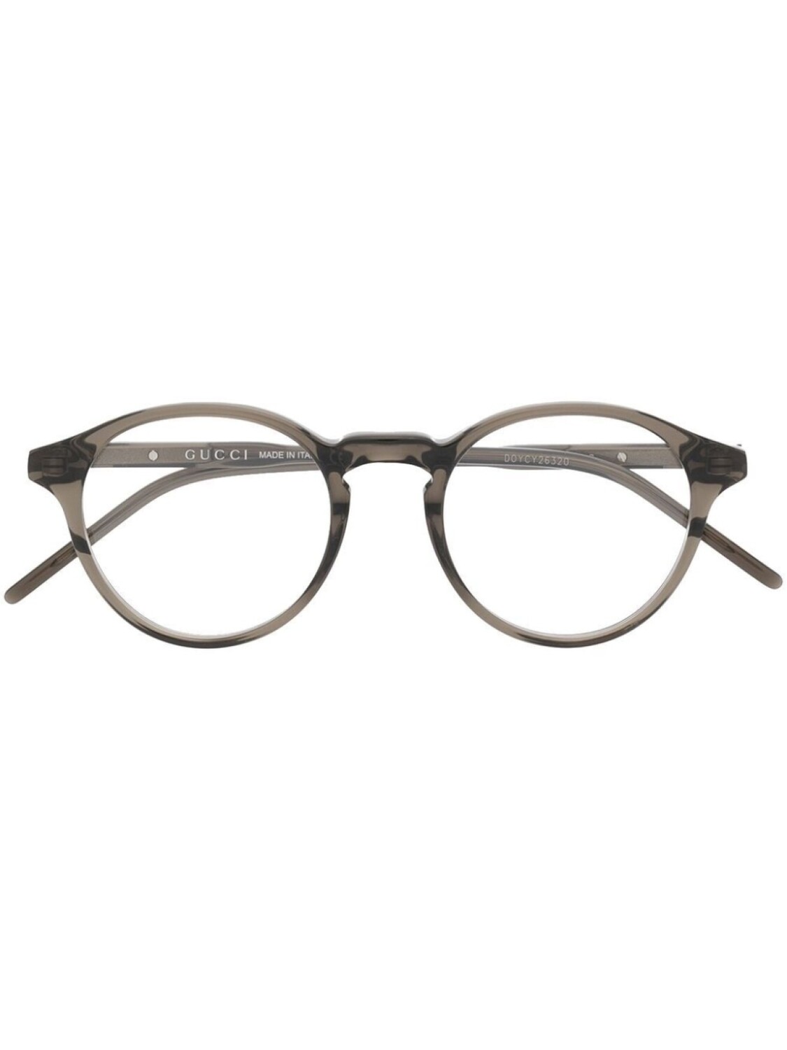 

Очки в круглой оправе Gucci Eyewear, серый