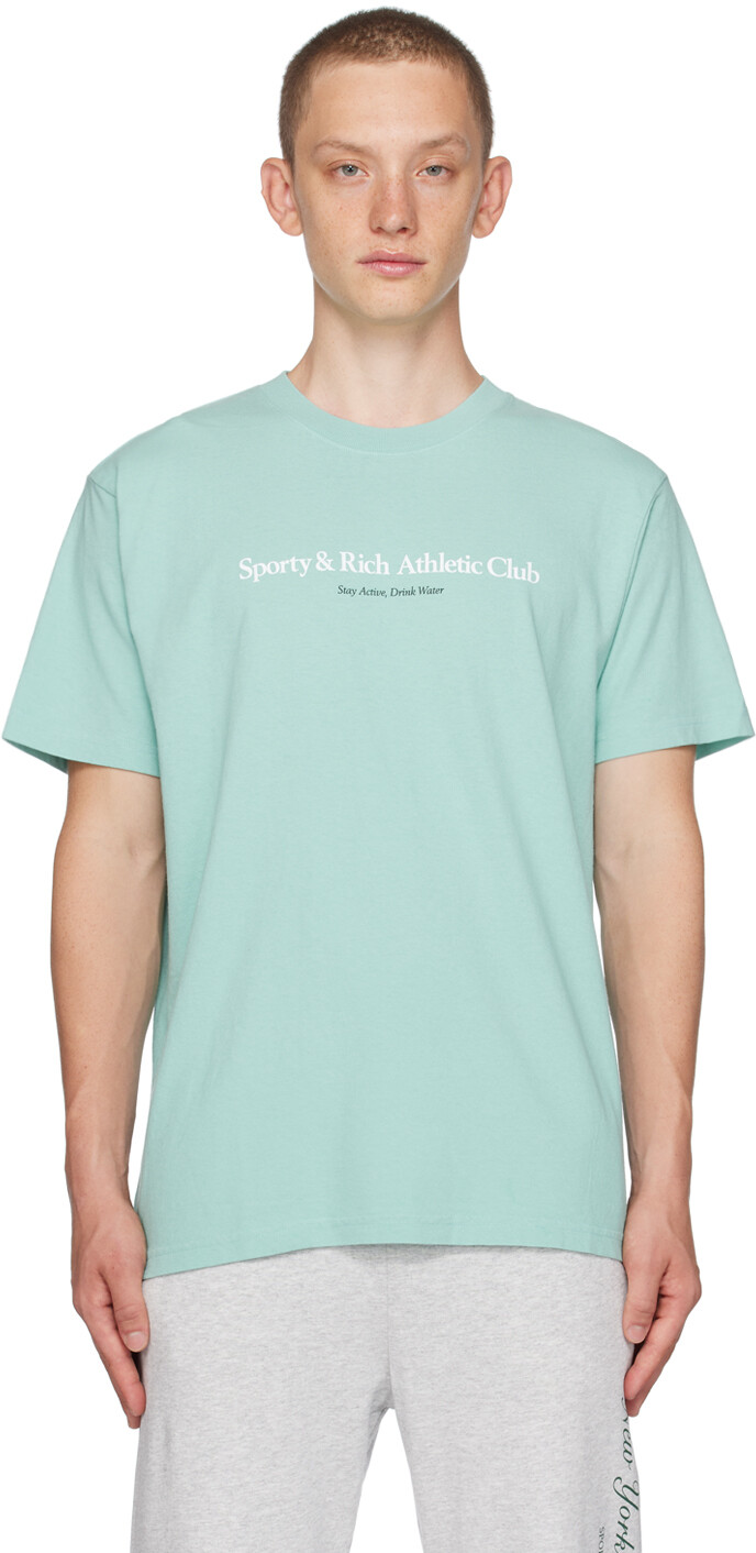 

Спортивная и насыщенная синяя футболка Athletic Club Sporty & Rich, Синий