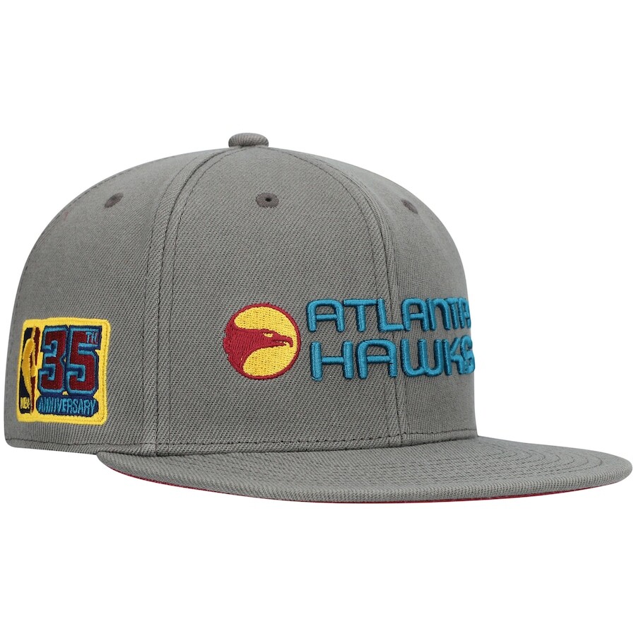 

Бейсболка Mitchell & Ness Atlanta Hawks, угольный