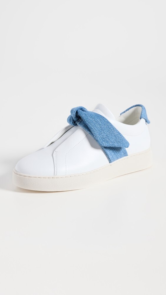 

Кроссовки Alexandre Birman Asymmetric Claritas Denim, белый