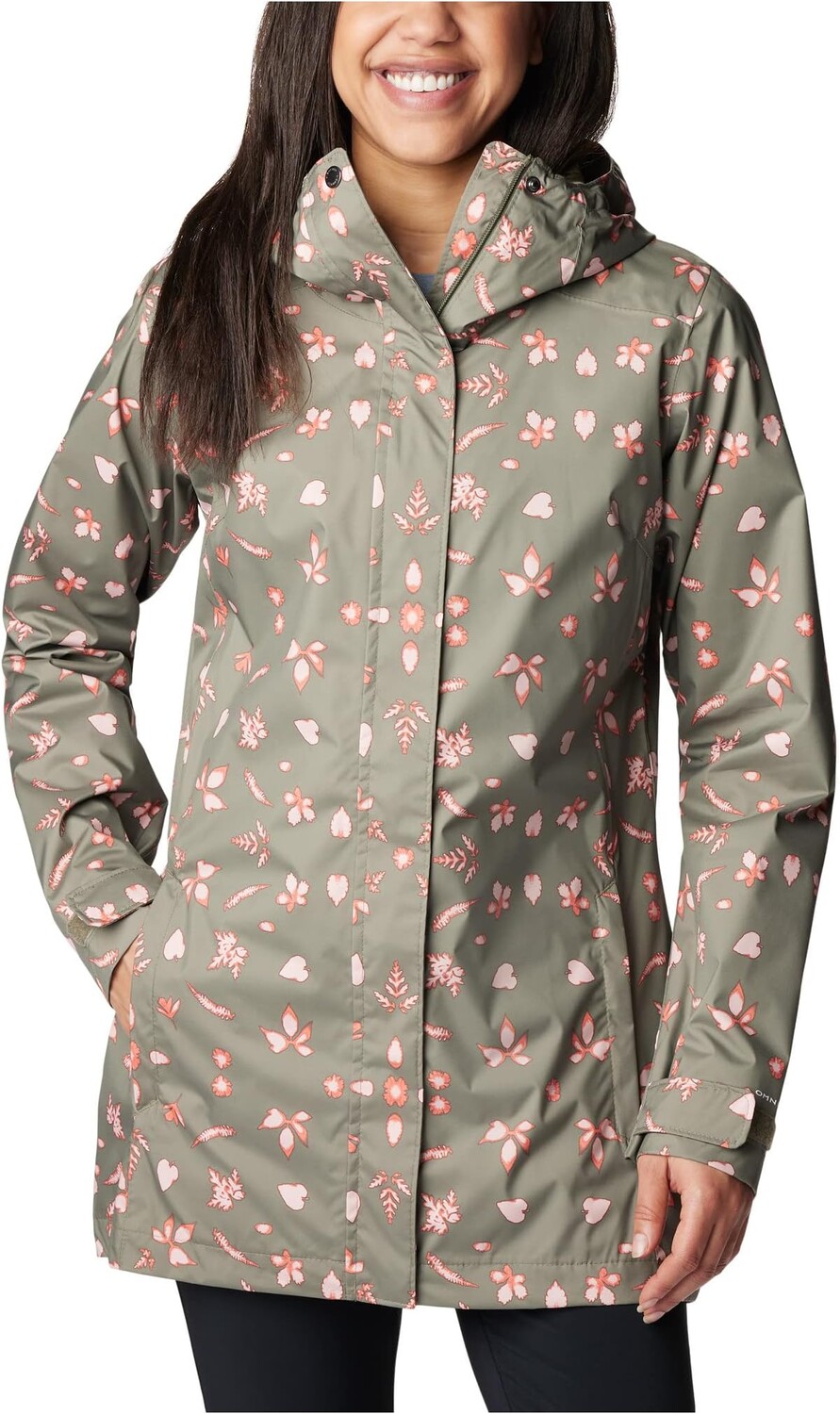 

Дождевик Splash A Little II Columbia, цвет Stone Green Cyanofrond Print