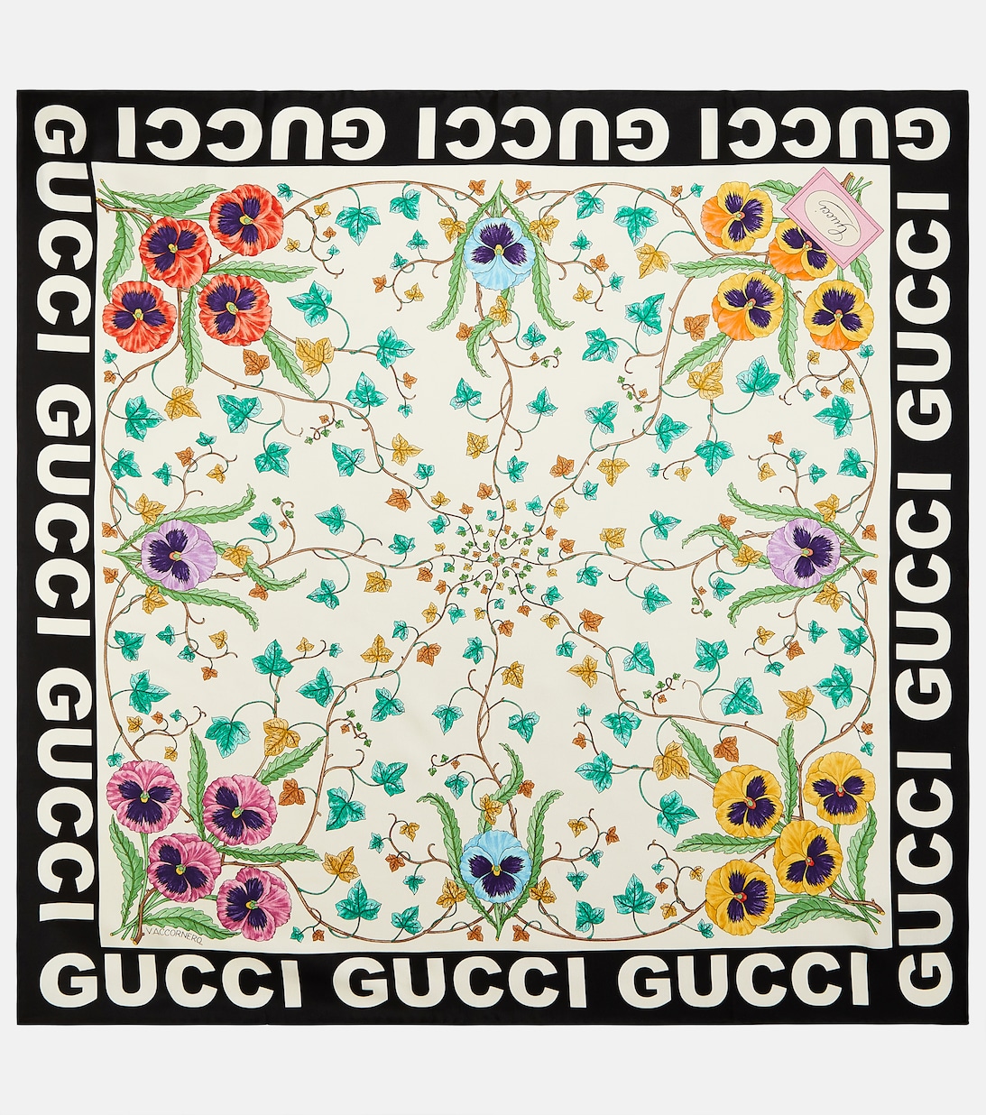 

Шелковый шарф Gucci, розовый