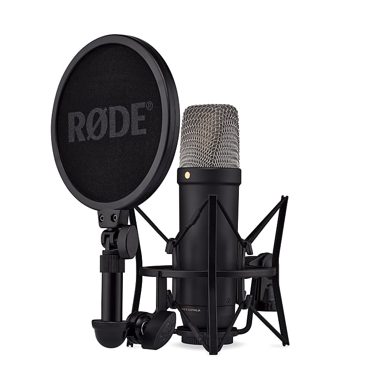 Микрофон RODE NT1 5th GEN BLACK rode nt1 ai1kit комплект студийный конденсаторный микрофон nt1 ai 1 usb интерфейс антивибрационно
