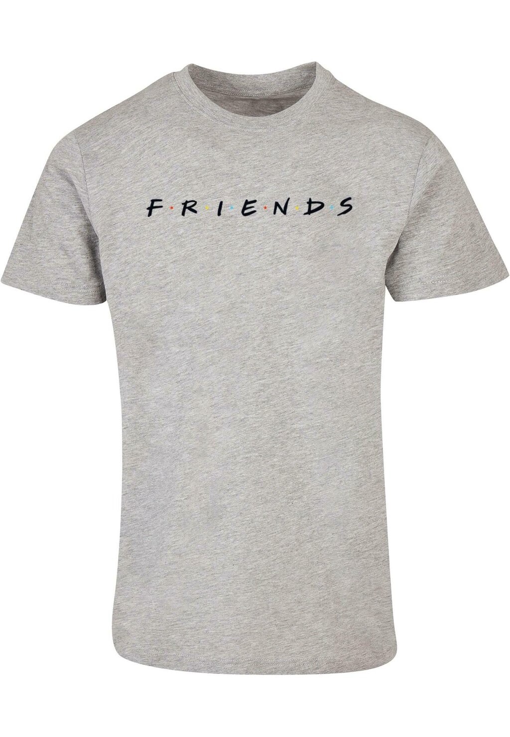 Футболка с принтом FRIENDS TEXT LOGO ABSOLUTE CULT, цвет heather grey