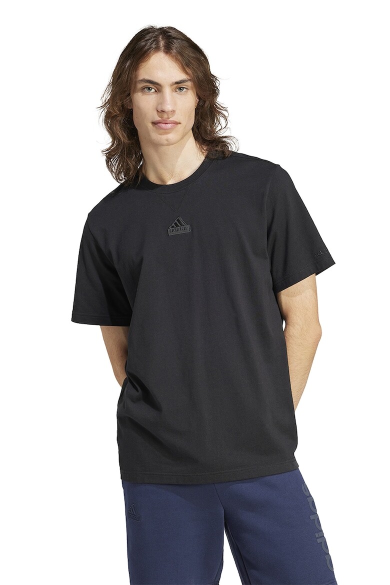 

Футболка All с овальным вырезом и логотипом Adidas Sportswear, черный