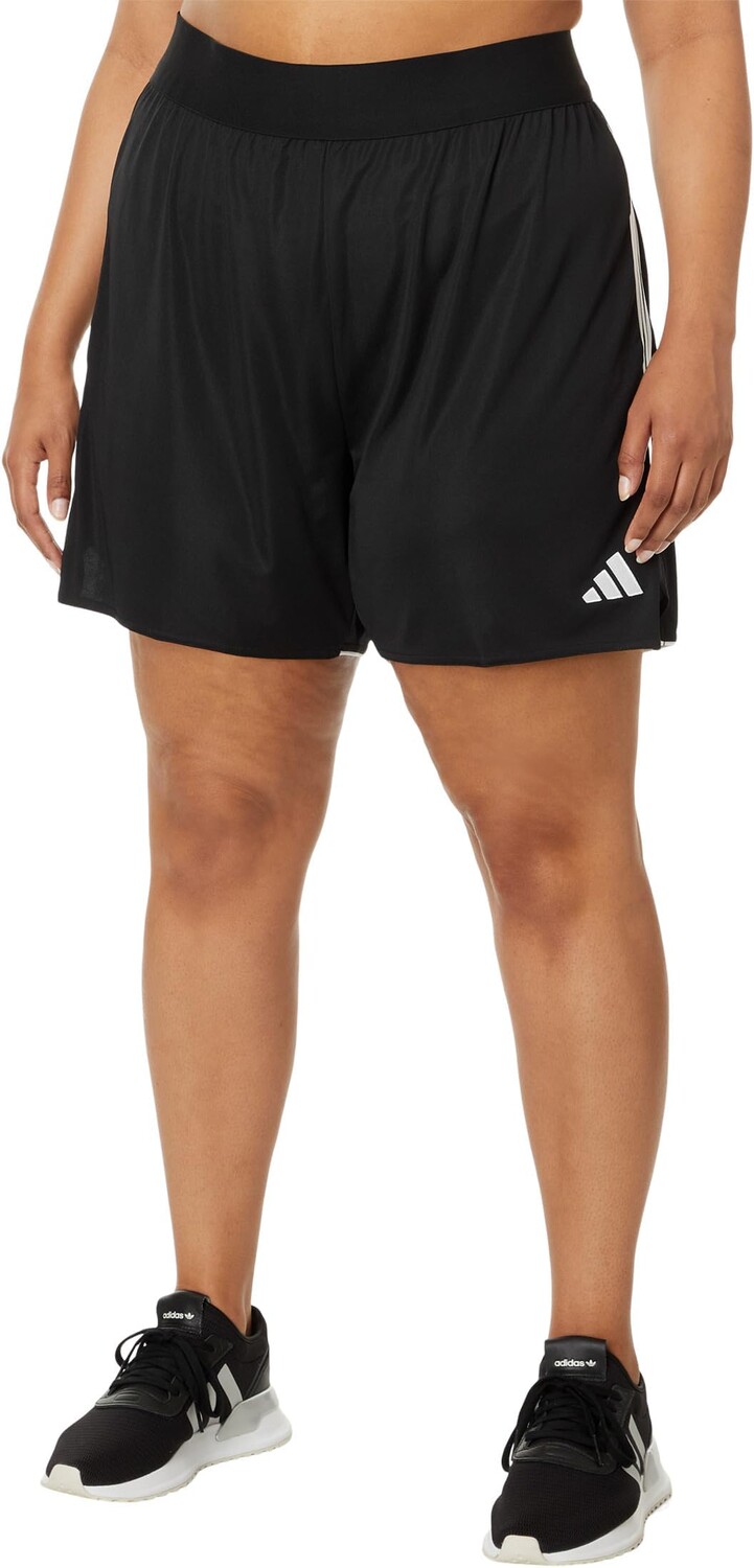 

Шорты Adidas Plus Size Tiro 23 Shorts, черный/белый