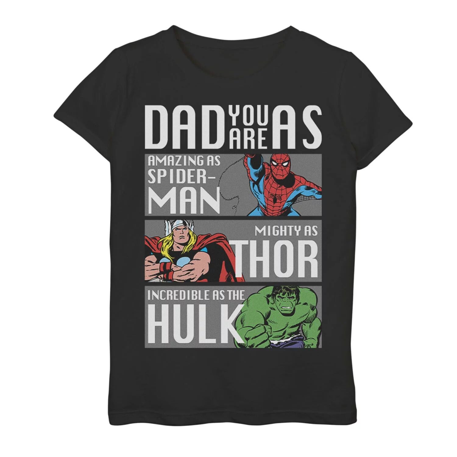 

Футболка Marvel Dad You Are для девочек 7–16 лет Marvel