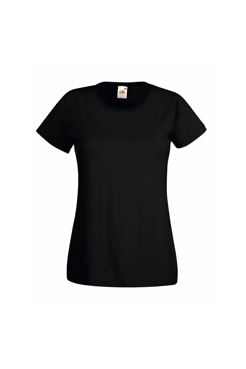 Повседневная футболка с короткими рукавами Value Universal Textiles, черный повседневная футболка value с длинным рукавом universal textiles белый