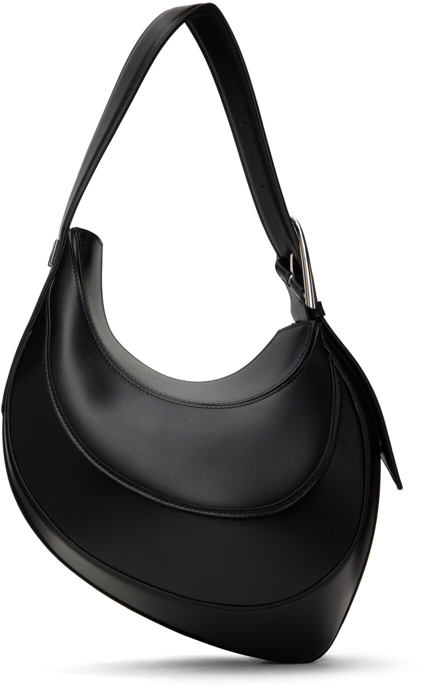 

Черная маленькая спиральная сумка Mugler