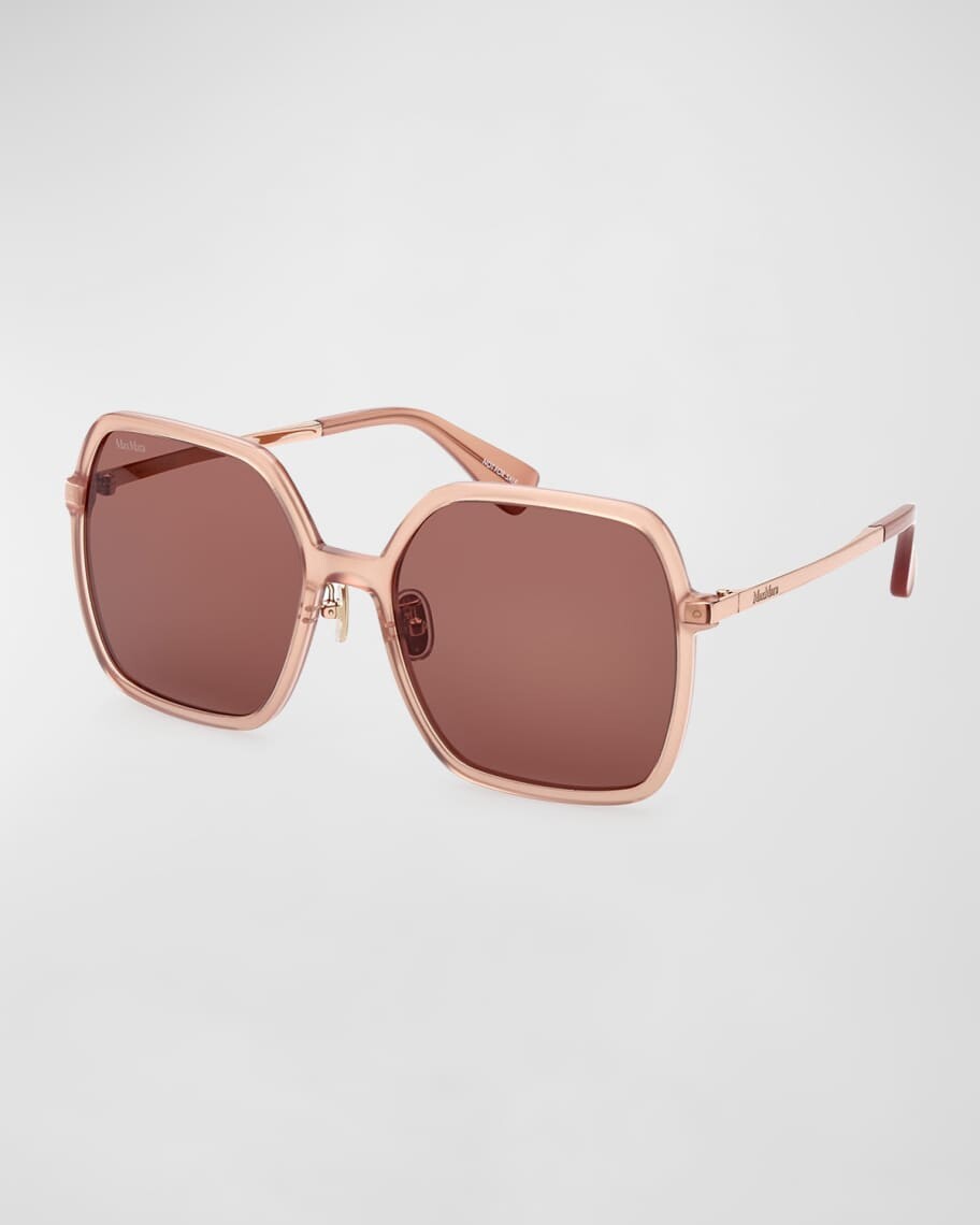 

Квадратные солнцезащитные очки в смешанной технике Max Mara