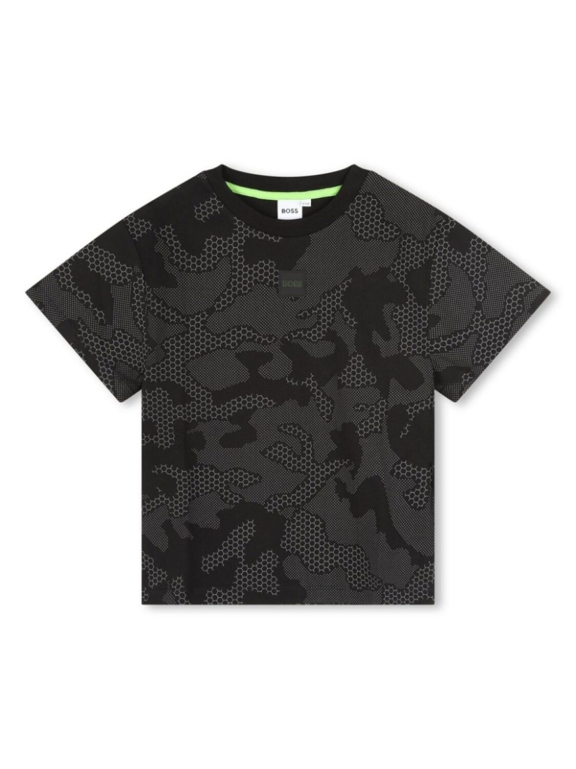 

BOSS Kidswear футболка с нашивкой-логотипом, черный