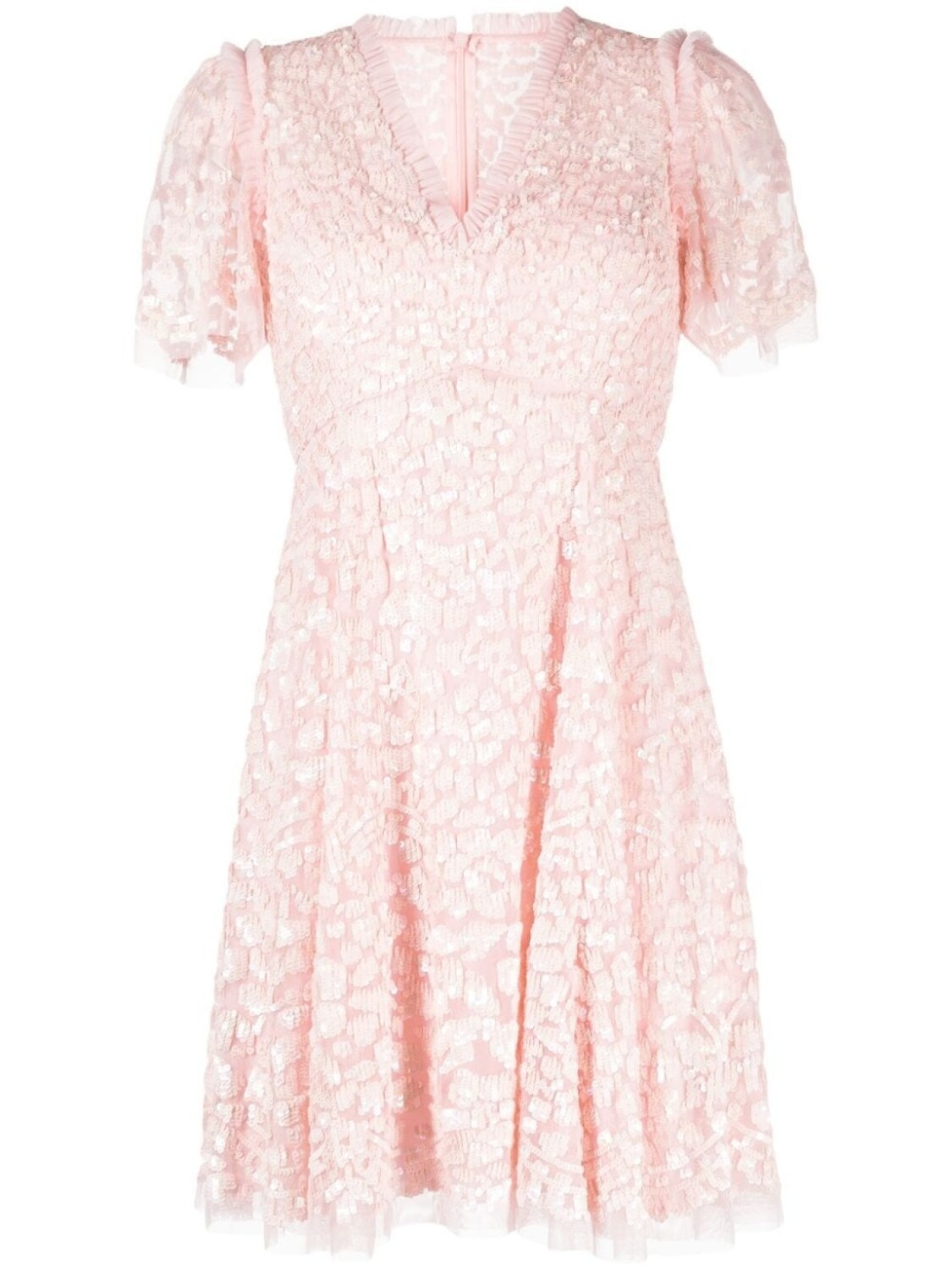 

Платье мини Daphne с пайетками Needle & Thread, розовый
