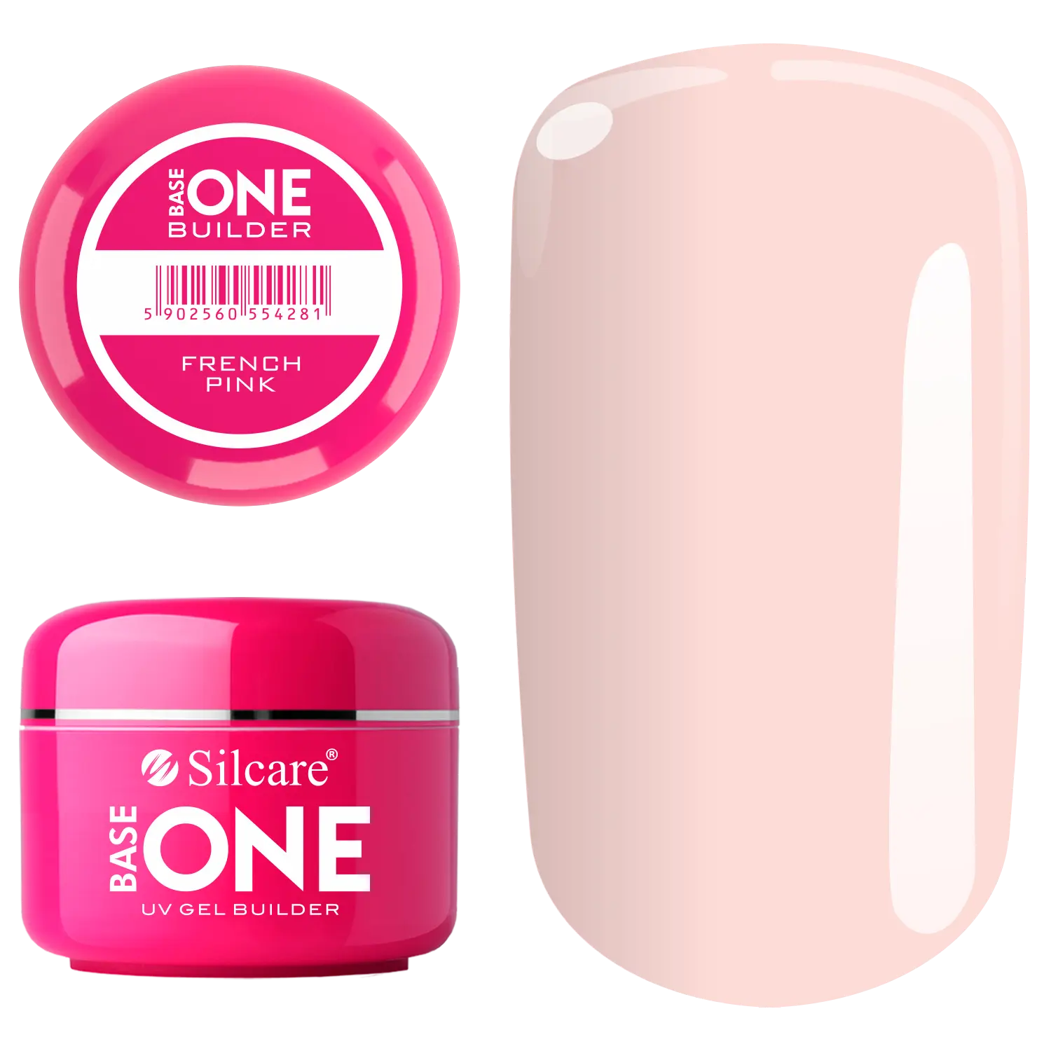 

Гель для наращивания ногтей «французский розовый» Silcare Base One, 30 гр