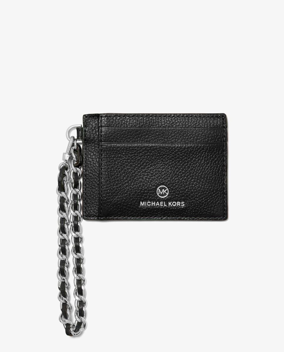 

Женская визитница из черной кожи Michael Michael Kors, черный