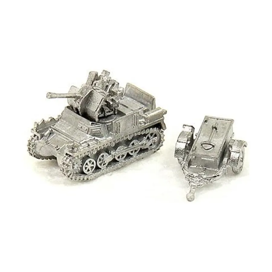 

Flakpanzer I с прицепом, WWII Micro Armour - Germany - Self Propelled and Towed Flak Guns (1:285)
