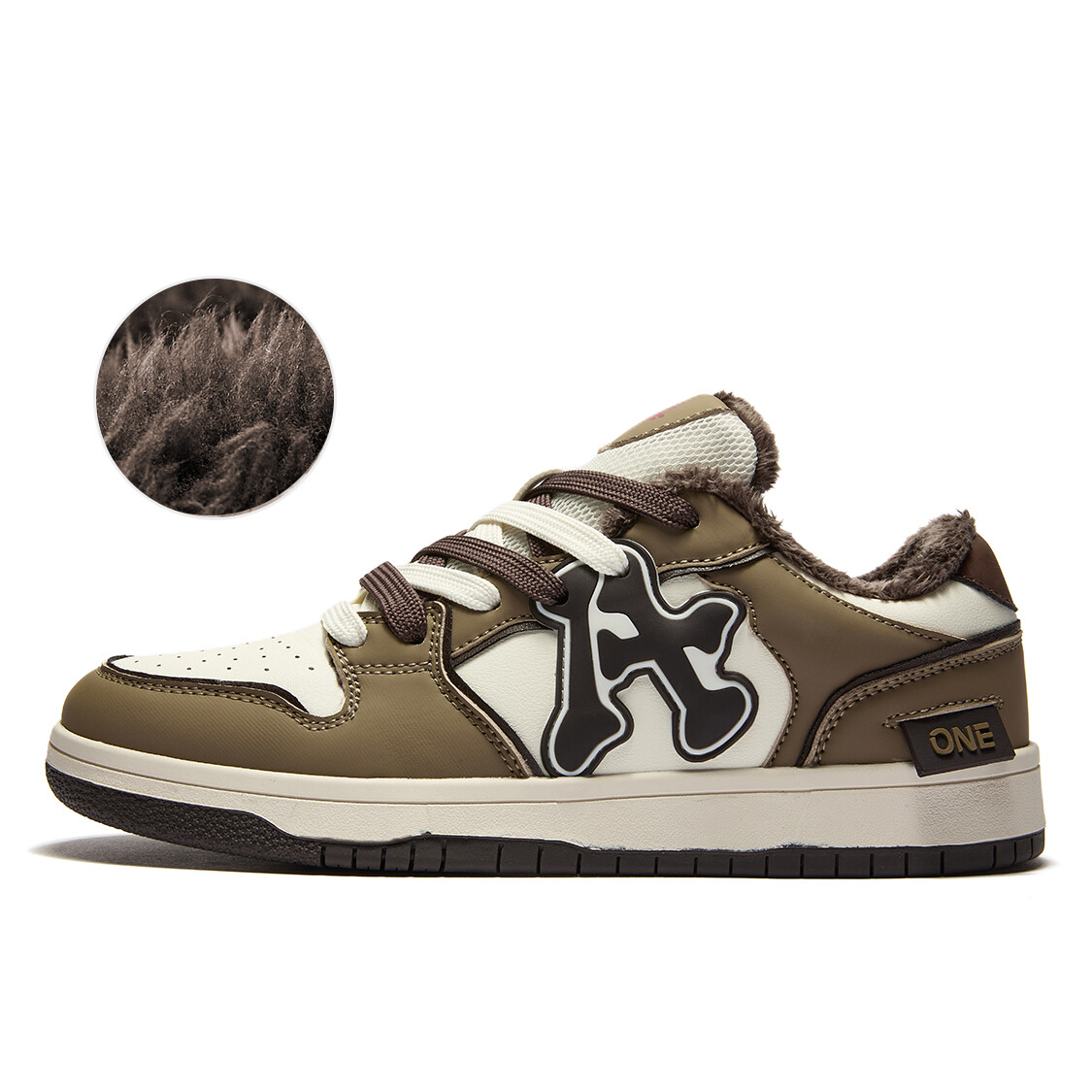 

Кроссовки A1 Skateboarding Shoes Unisex Low-top, коричневый
