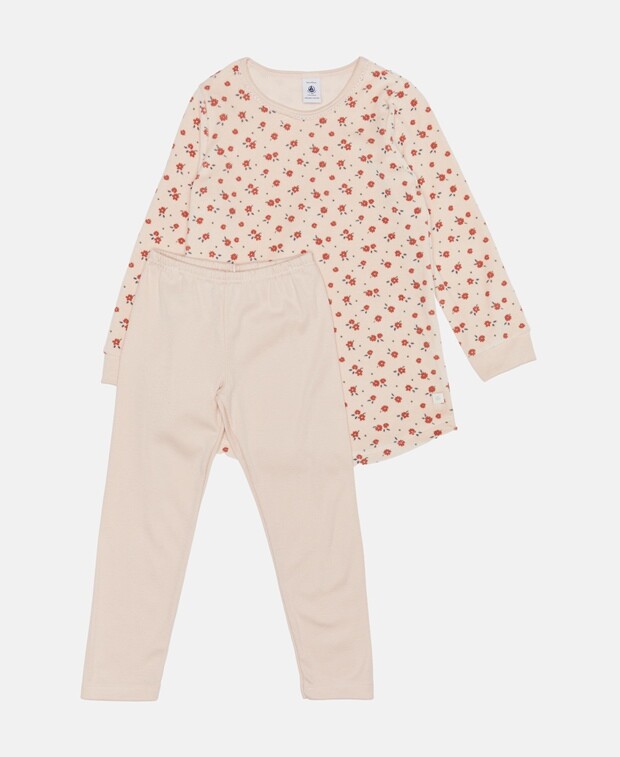

Органик пижама Petit Bateau, античный розовый