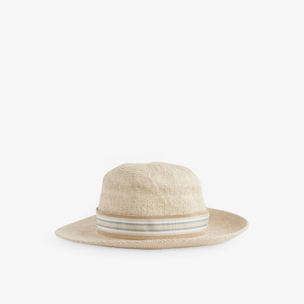 Шляпа из бумажной ткани с полосками Eleventy, цвет sabbia e sabbia пластиковый умывальник 1 artu sabbia 6000