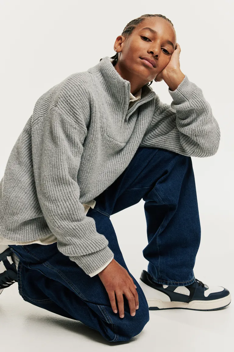 

Джинсы baggy fit H&M, синий