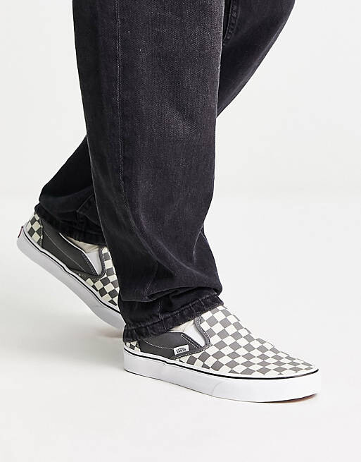 

Серые кроссовки Vans Classic в шахматную клетку