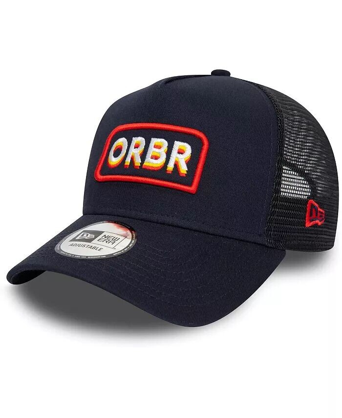 

Мужская темно-синяя регулируемая кепка Red Bull Racing с увеличенной нашивкой E-Frame Trucker New Era, синий