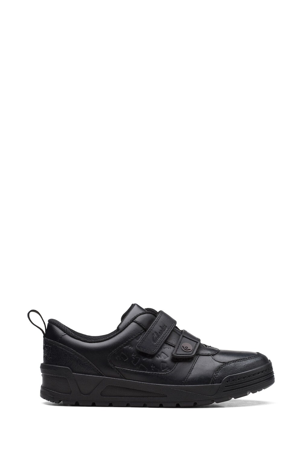 

Кожаные туфли Palmer Mist с застежкой-липучкой Clarks, черный