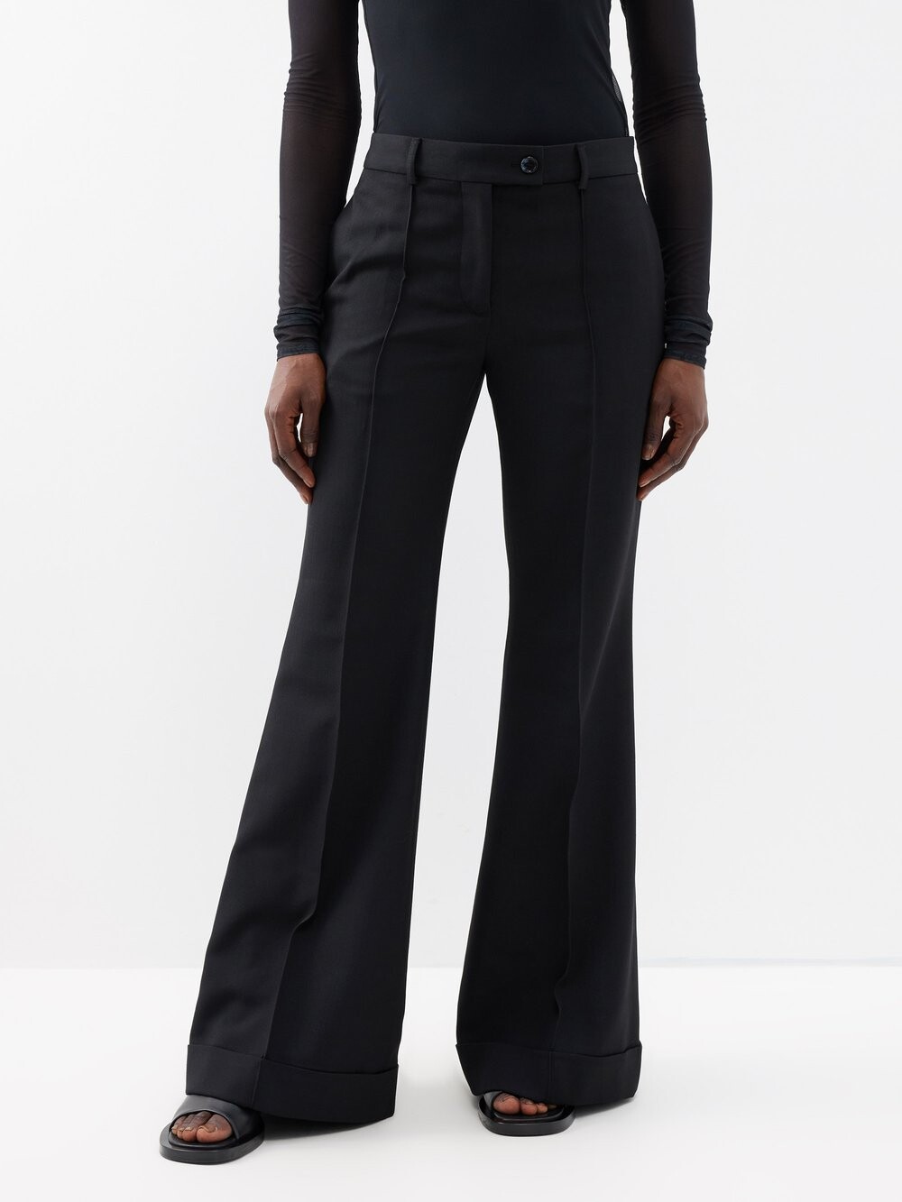 

Расклешенные брюки pinna Acne Studios, черный