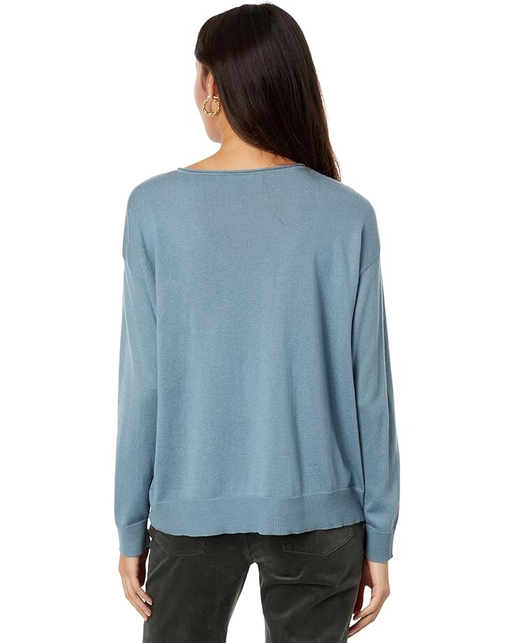 

Свитер Eileen Fisher Boxy Pullover, цвет Blue Steel