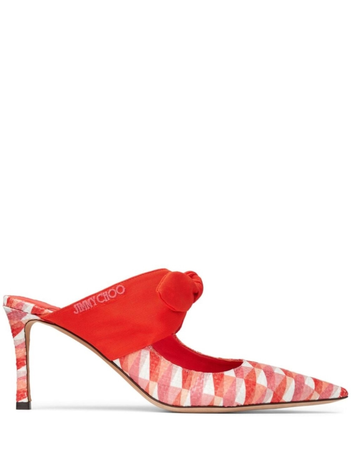 

Jimmy Choo плетеные мюли Rali 75, красный