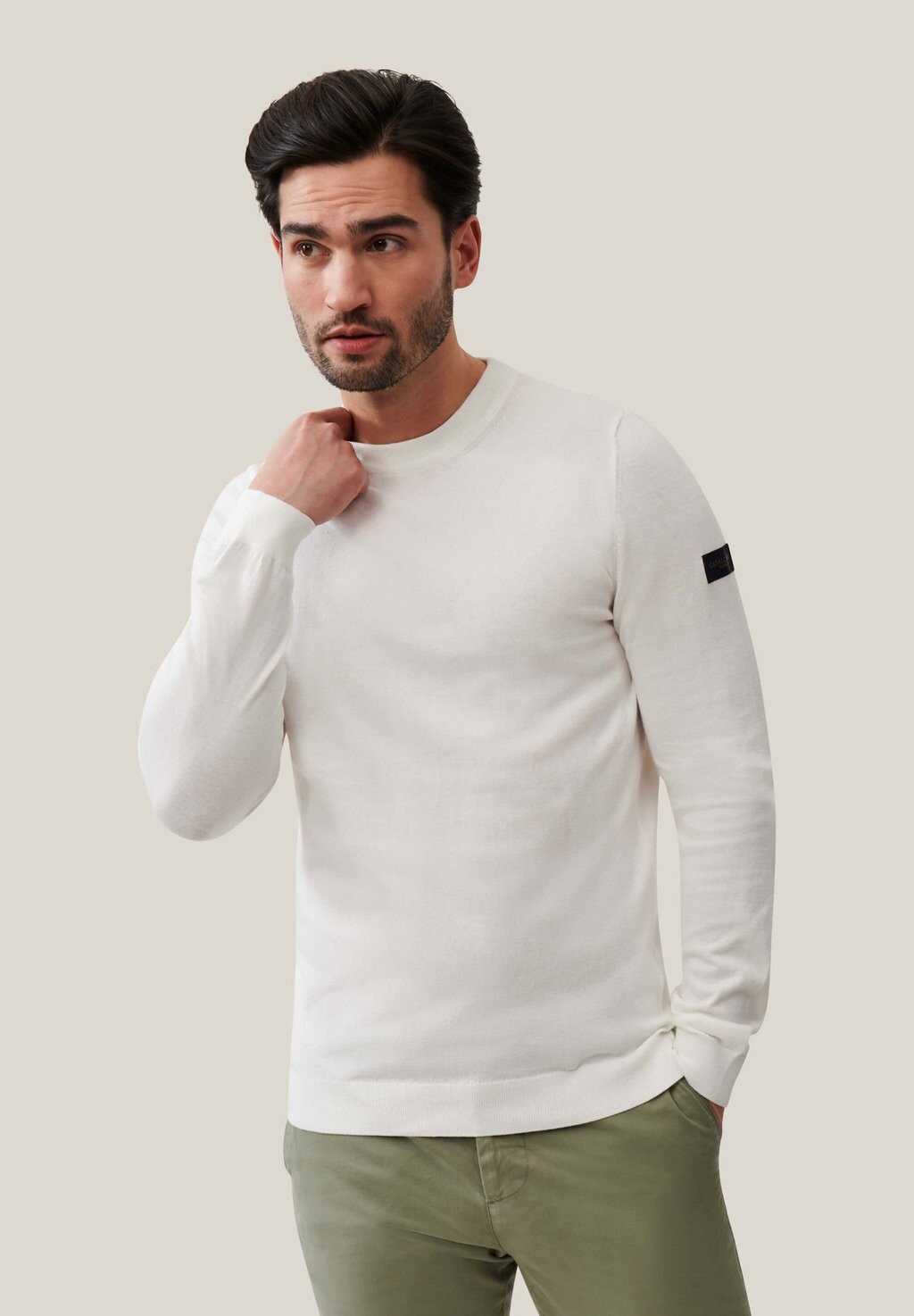 

Вязаный свитер Cavallaro Napoli, цвет off white