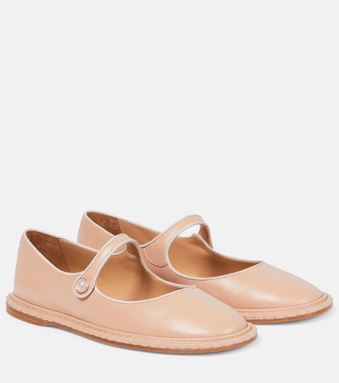 

Кожаные балетки Rubie Chloé, розовый