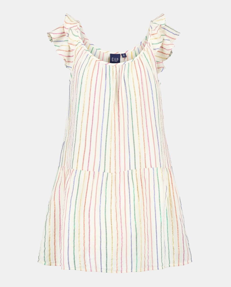 

Платье в разноцветную полоску Gap, мультиколор