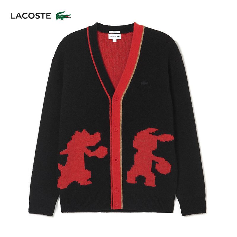 

Кардиган Lacoste, черный / красный