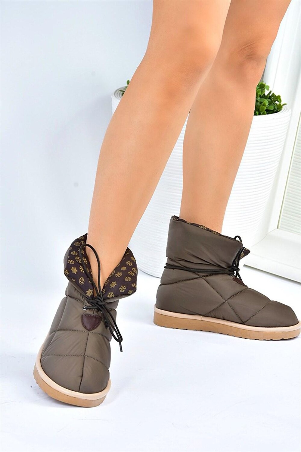 

L4767771 Женские ботинки цвета хаки Fox Shoes