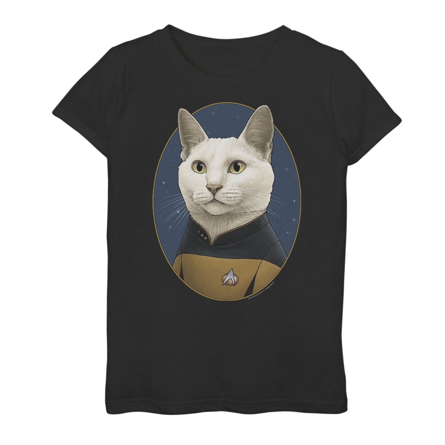 

Футболка с рисунком Cat Formation Star Trek Data для девочек 7–16 лет Licensed Character
