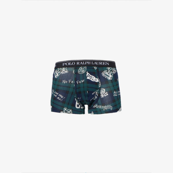 

Клетчатые плавки из эластичного хлопка с фирменным принтом Polo Ralph Lauren, мультиколор
