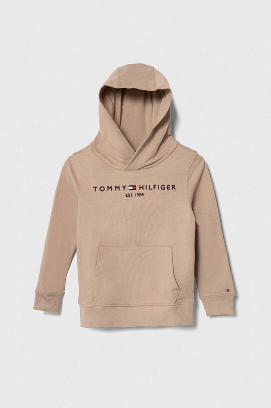 

Детская хлопковая толстовка Tommy Hilfiger, бежевый
