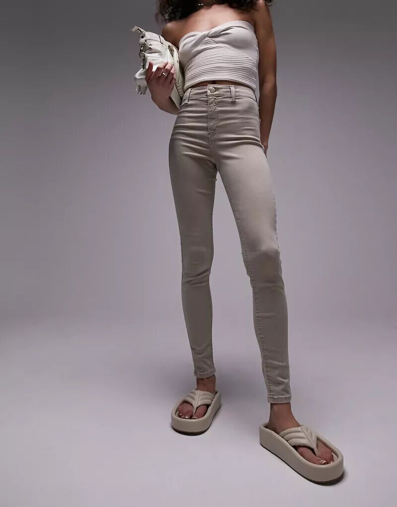 

Песочные джинсы Topshop Joni