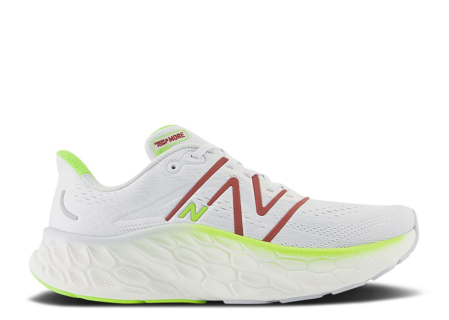 

Кроссовки New Balance Fresh Foam X More V4 2E Wide 'Quartz Grey Brick Red', серый